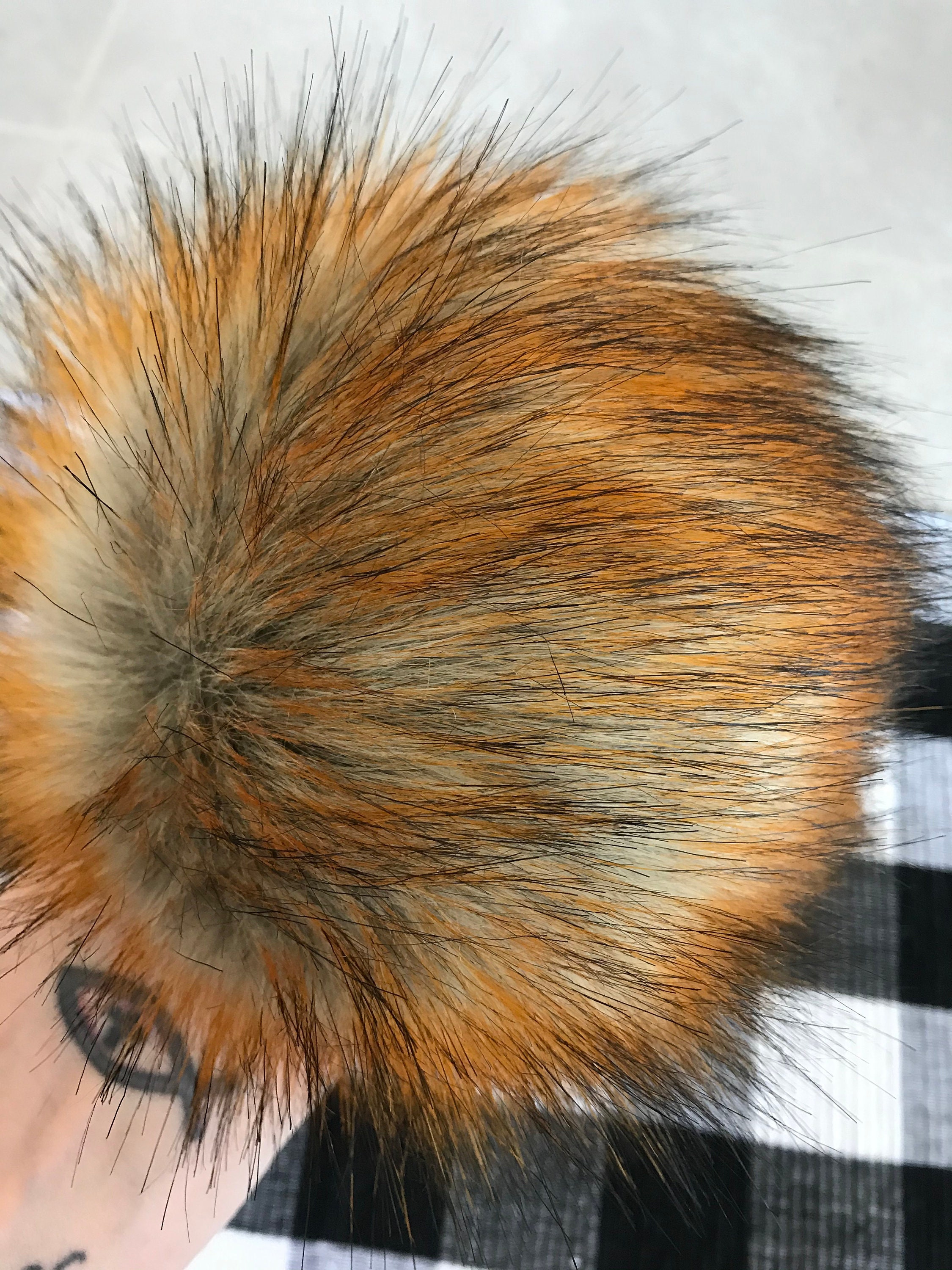 Ready To Ship LUXURY FAUX FUR Faux Fur Pom Pom Faux Fur Oversized Pom Pom Nellas