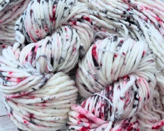 TRUE CRIME JUNKIE- Hand Dyed Yarn - Nellas Cottage - Hand Dyed Fiber - Fiber Yarns - Yarn - Maker - Crochet - Knit - Knitting