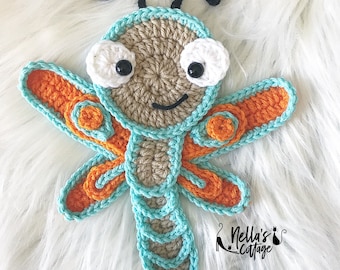 Crochet Pattern - Instand PDF Download - Pattern - Crochet - Dragonfly - Baby - Dragonfly Pattern - Bugs - Bug Pattern - Crochet Pattern