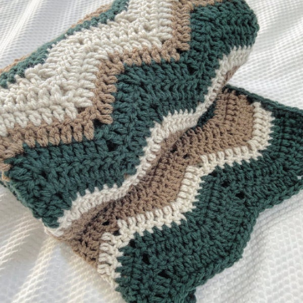 Zig Zag Baby Blanket Etsy