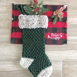 Crochet Pattern - INSTANT PDF DOWNLOAD - Crochet Stocking Pattern - Stocking - Christmas Stocking - Christmas Pattern - Pattern - Alpine