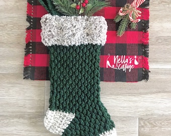 Crochet Pattern - INSTANT PDF DOWNLOAD - Crochet Stocking Pattern - Stocking - Christmas Stocking - Christmas Pattern - Pattern - Alpine