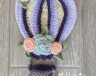 Crochet Pattern - INSTANT PDF DOWNLOAD - Nella's Cottage - Hot Air Balloon - Boho Hot Air Balloon - Boho Crochet Pattern - Pattern - Balloon