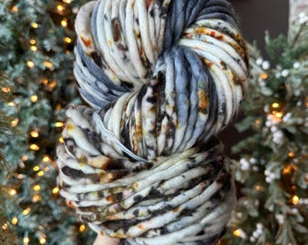 WINTER’S NIGHT - Hand Dyed Yarn - Nellas Cottage - Hand Dyed Fiber - Fiber Yarns - Yarn - Maker - Crochet - Knit - Knitting