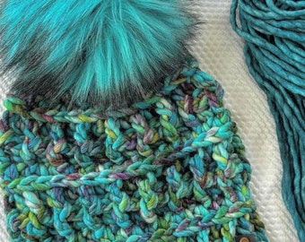 Knit and Crochet Pattern - INSTANT PDF DOWNLOAD - Hat Pattern - Nellas Cottage - Basique Beanie - Rasta Willow Beanie - Knit - Crochet