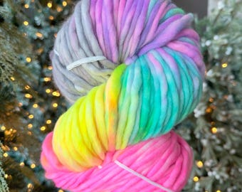 FAINTED RAINBOW- Hand Dyed Yarn - Nellas Cottage - Hand Dyed Fiber - Fiber Yarns - Yarn - Maker - Crochet - Knit - Knitting