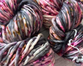 Twilight Rose - Hand Dyed Yarn - Nellas Cottage - Hand Dyed Fiber - Fiber Yarns - Yarn - Maker - Crochet - Knit - Knitting