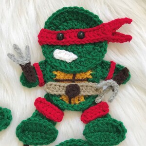 Crochet Pattern INSTANT PDF DOWNLOAD Pattern Turtles Ninjas Crochet Patterns Nellas Cottage Patterns Patterns Turtle Pattern image 5