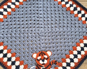 Baby Blanket - Handmade Blanket - Tiger - Tiger Blanket - Tiger Bedding - Tiger Gift - Gifts For Baby - Blanket - Bedding