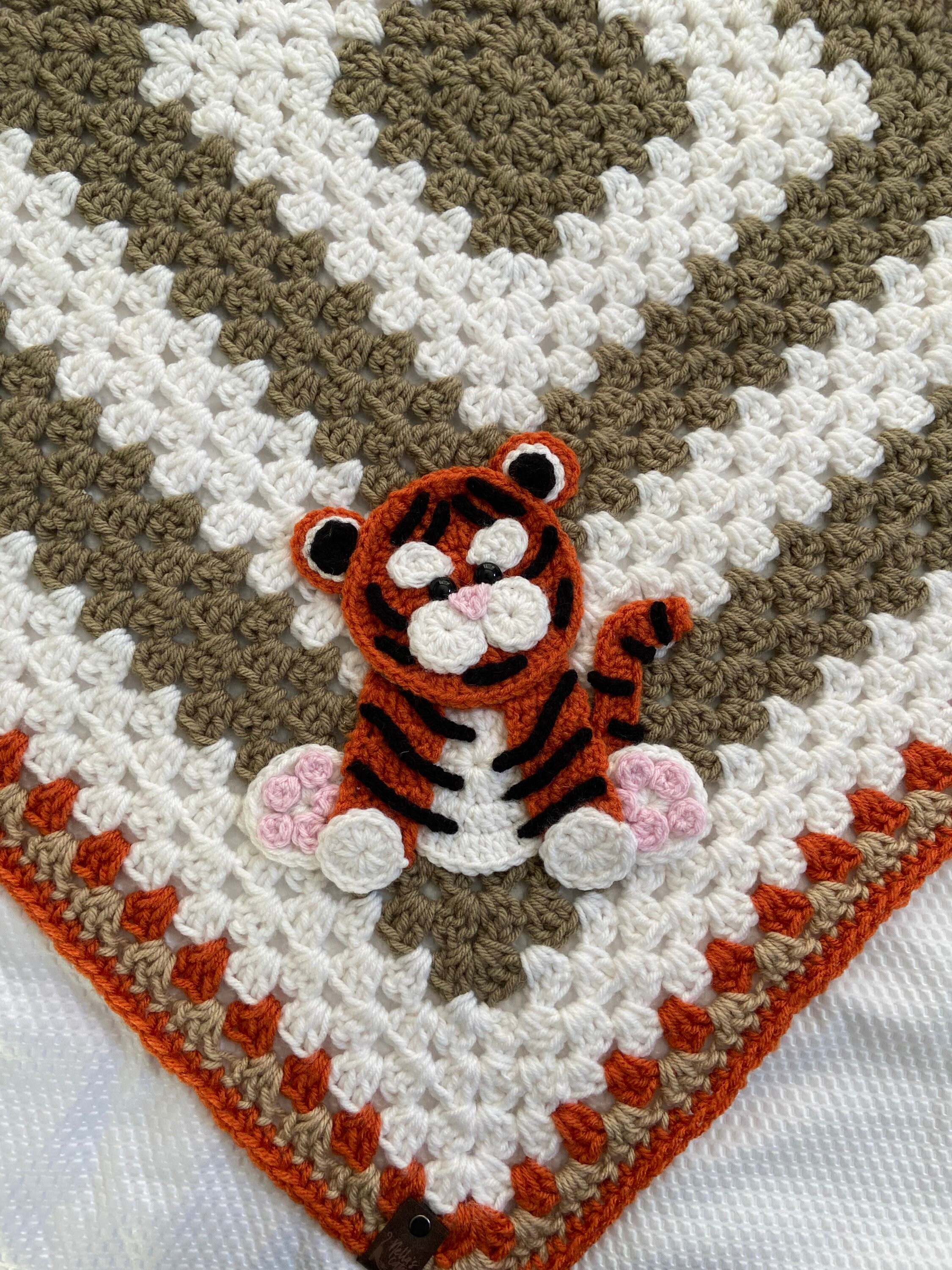 Tiger baby blanket