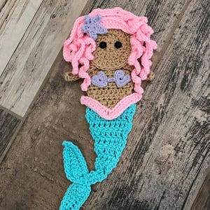 Crochet Pattern - INSTANT DOWNLOAD PDF - Mermaid - crochet - crochet pattern - applique pattern - applique - pattern