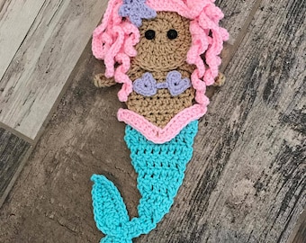 Crochet Pattern - INSTANT DOWNLOAD PDF - Mermaid - crochet - crochet pattern - applique pattern - applique - pattern