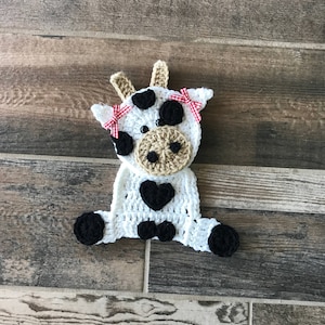 Crochet Pattern Farm Animal Patterns INSTANT PDF DOWNLOAD Crochet Appliques Applique Patterns Horse Cow Pig Duck Chicken image 5