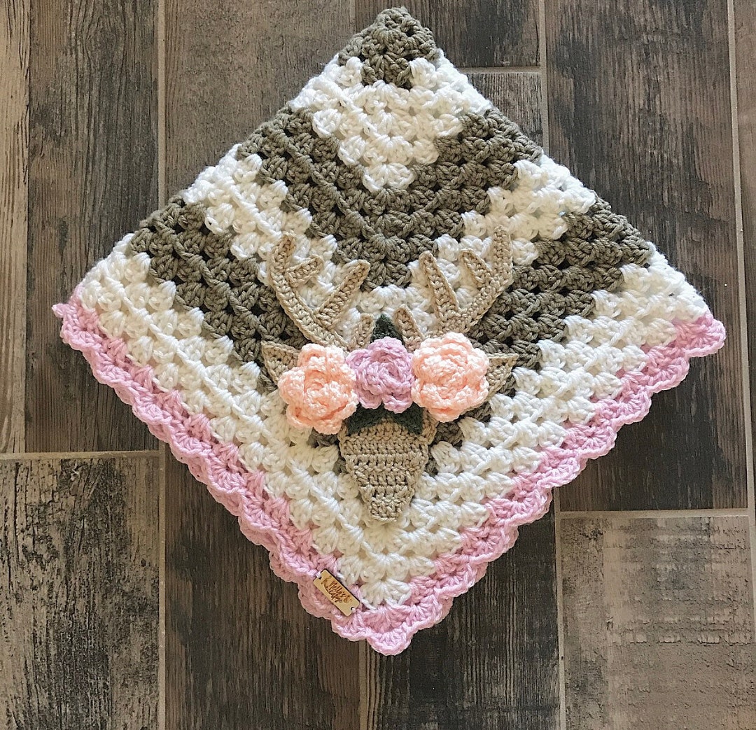 Crochet Baby Blanket Boho Baby Blanket Boho Deer Blanket Etsy