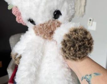 Crocheted Highland Cow Plushie - Stuffed Animals - Nellas Cottage - Cow Toy - Baby Cow - Cow Plushie - Highland Cow - Crochet - Handmade