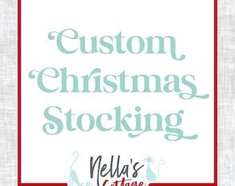 Christmas Stocking - Handmade Stockings - Nellas Cottage - Farmhouse Stockings - Heirlooms - Keepsakes - Christmas - Stockings - Handmade