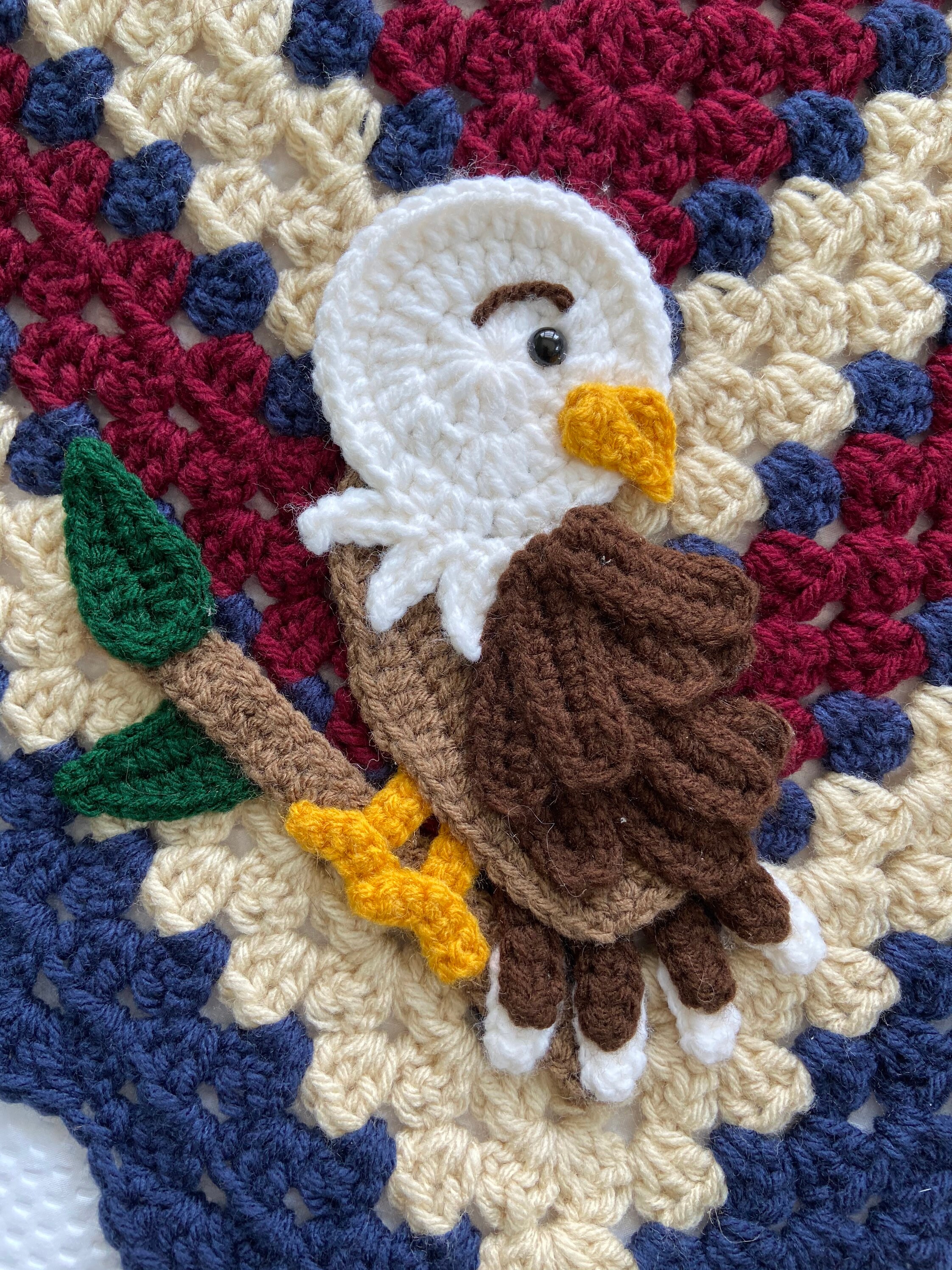 Crochet Baby Blanket Baby Blanket Handmade Baby Blanket Patriotic