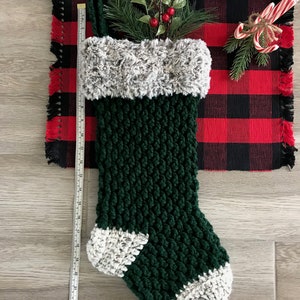 Crochet Pattern INSTANT PDF DOWNLOAD Crochet Stocking Pattern Stocking Christmas Stocking Christmas Pattern Pattern Alpine image 2