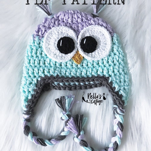 Crochet Pattern INSTAT PDF DOWNLOAD Owl 