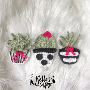 Crochet Pattern - INSTANT PDF DOWNLOAD - Nellas Cottage Patterns - Crochet - Succulents - Cactus - Crochet Succulents - Crochet Cactus