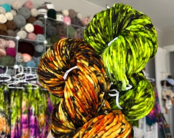 SPOOKY SEASON & FRANKIE - Hand Dyed Merino Wool Yarn