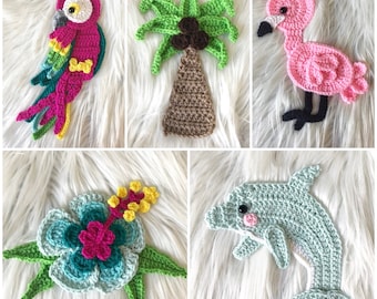 Crochet Pattern - INSTANT PDF DOWNLOAD - Tropical Crochet Patterns - Patterns - Crochet - Tutorial - Hawaiian Crochet