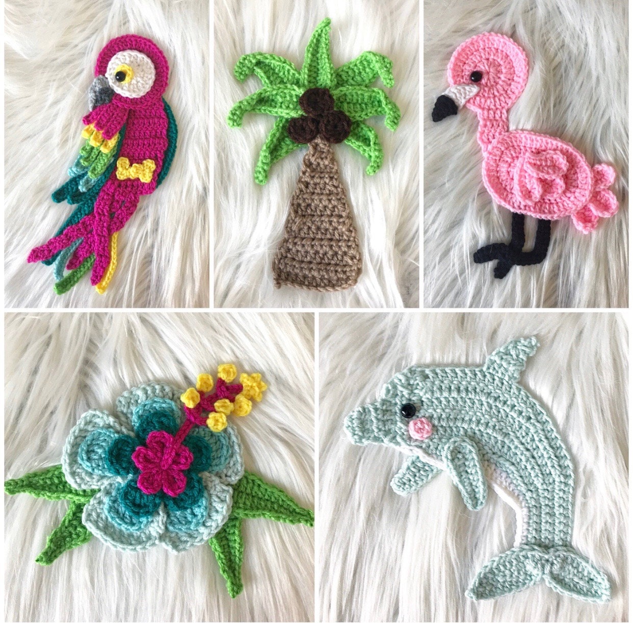 Crochet Pattern INSTANT PDF DOWNLOAD Tropical Crochet Patterns