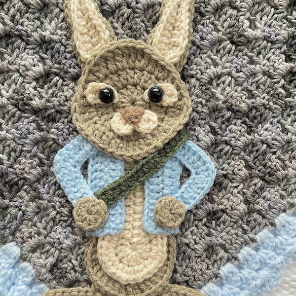 Crochet Pattern - INSTANT DOWNLOAD - Nellas Cottage - Mr Rabbit - Crochet - Crochet Rabbit - Crochet Bunny - Rabbits - Baby Blankets