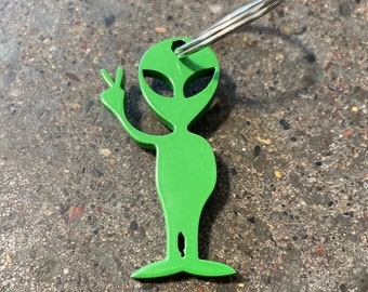 Squatchin&#39; Country ALIEN heavy duty steel keychain - fast shipping!