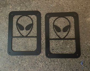 Alien Head tail light covers for Jeep Wrangler