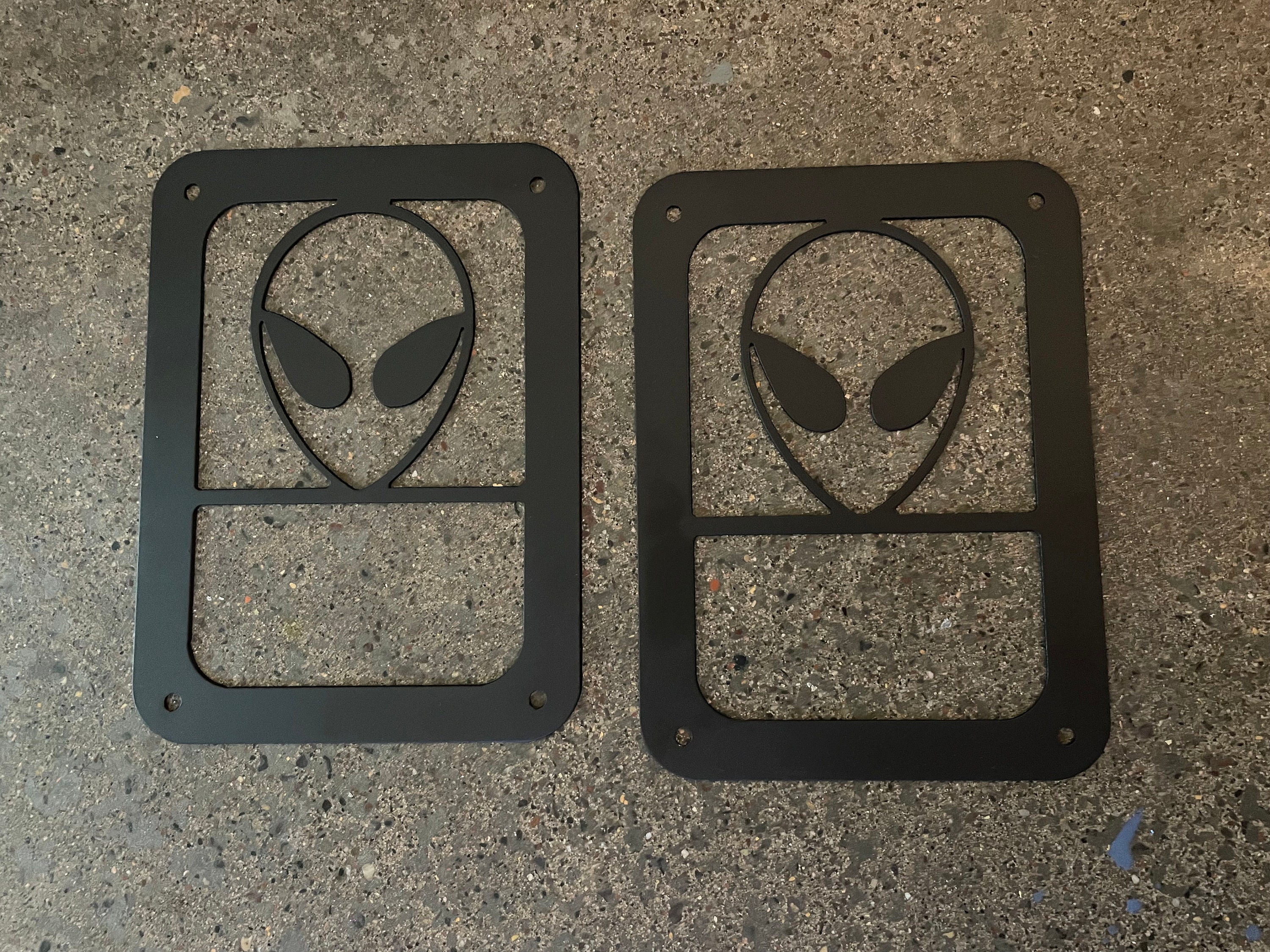 Alien tail light covers for JK (2007 - 2018) Jeep Wrangler
