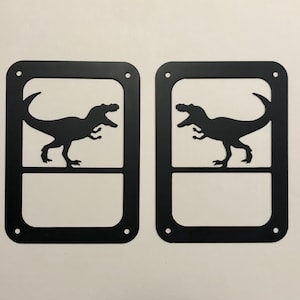 T-rex dinosaur tail light covers for Jeep Wrangler