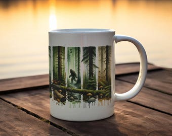 Squatchin' Country Bigfoot Forest Escape Mug – 11oz or 15oz