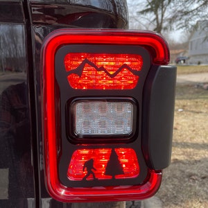 Bigfoot tail light covers for Jeep Gladiator