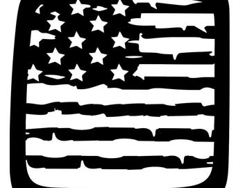 Tattered US Flag Tail Light Covers for Jeep Renegade (2015-Present)