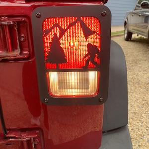 Bigfoot tail light covers for Jeep Wrangler JK model years 2007-2018