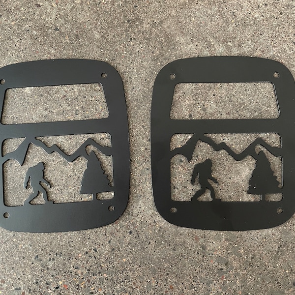 Bigfoot premium tail light covers for Jeep Wrangler CJ/YJ/TJ model years 1976-2006