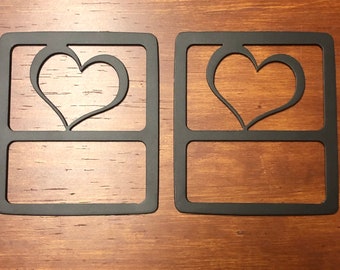 Heart tail light covers for Jeep Wrangler