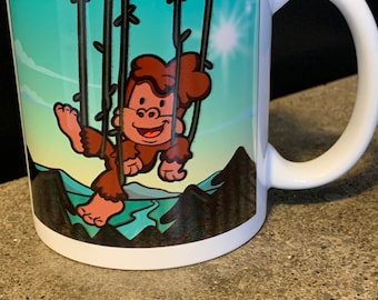 Squatchin' Country young sasquatch coffee mug