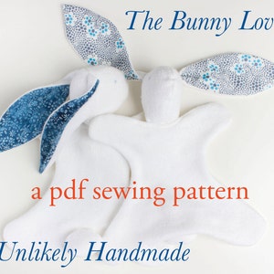 Bunny Lovey PDF Sewing Pattern | Security Blanket | Baby Lovey Toy | Blanket Toy | PDF Pattern | Easy Sewing Pattern