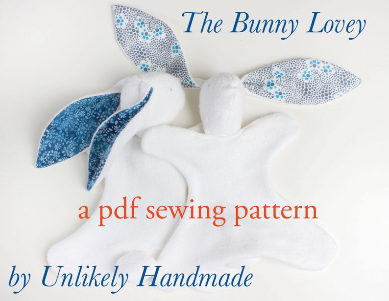 Bunny Lovey PDF Sewing Pattern Security Blanket Baby Lovey Etsy
