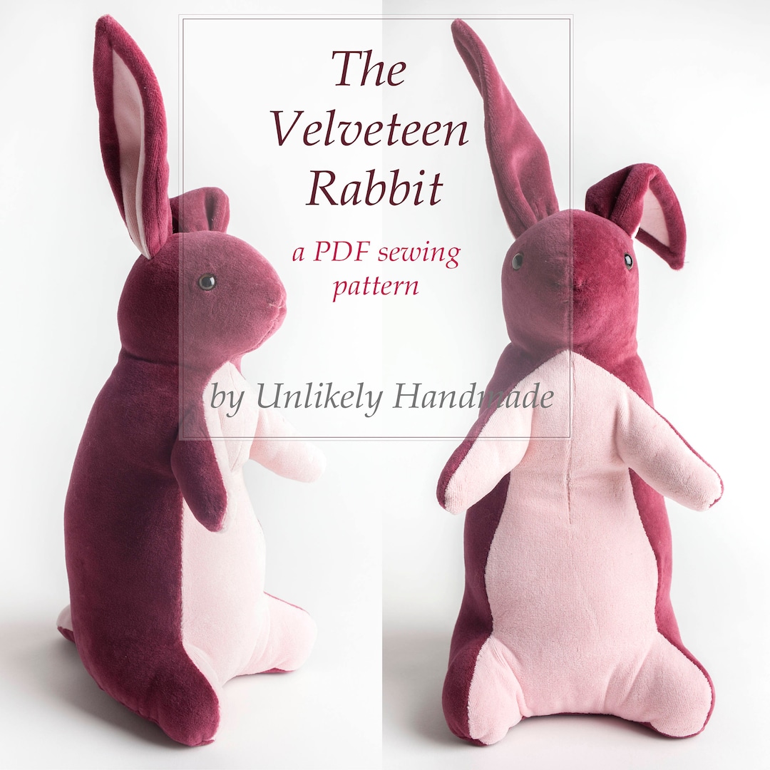 Velveteen Rabbit Sewing Pattern Bunny Rabbit Stuffed Animal