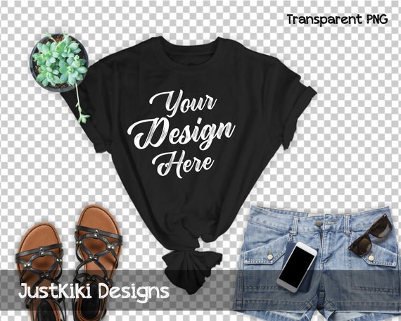 Download Free Mockup Flat Lay Shirt Black T-Shirt (PSD) - Best ...
