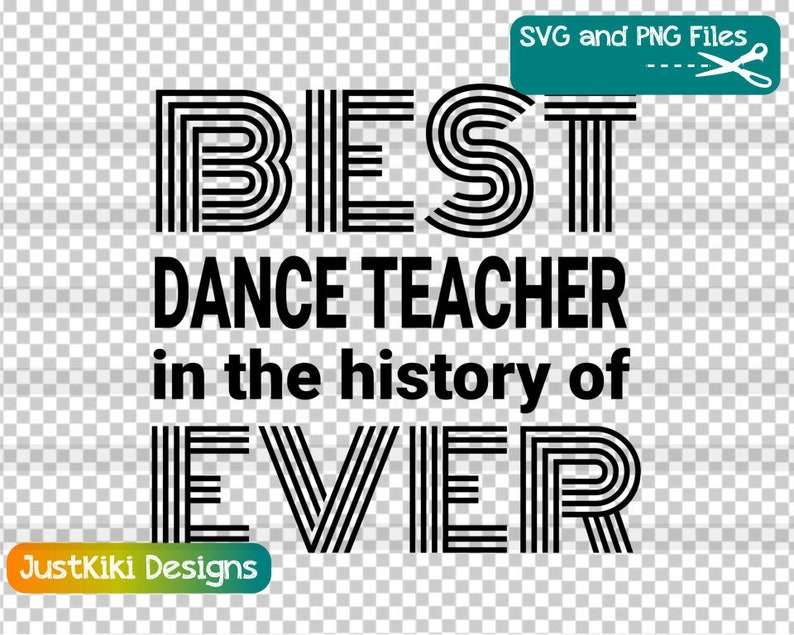 Download Dance Teacher Gift Idea SVG Best Dance Teacher In The | Etsy