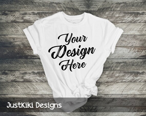 Download T Shirt Mockup Flat Lay Shirt White Shirt Mock Up Rustic Etsy