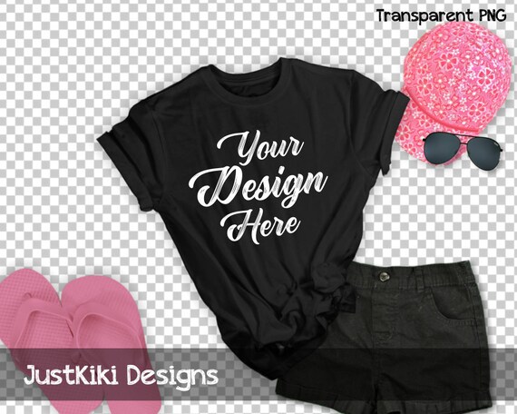 Black T Shirt Mockup Shirt Flat Lay Shirt Mock Up Etsy
