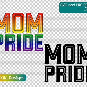 Gay Pride Mama SVG - LGBT, Gay Lesbian Pride PNG Clipart - Muttertag Geschenkidee