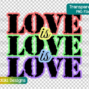 Queer Clipart, LGBT Gay Lesbian PNG, Love is Love Quote, Rainbow Pride Month Gift, Digitale Download, Sublimatie Bestand, Commerciële Licentie