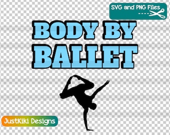 Male Dancer SVG: Body By Ballet Clipart (PNG, Digital Download)
