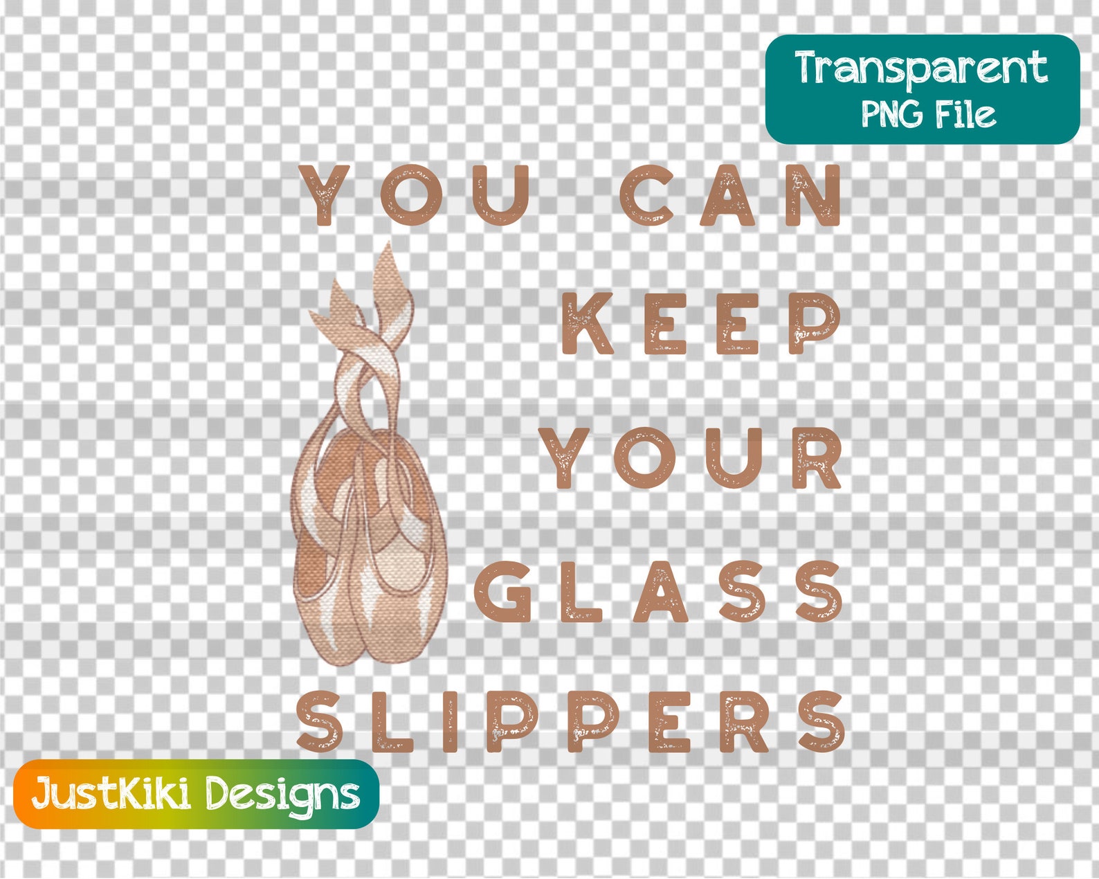 ballet dance svg - you can keep your glass slippers png - pointe shoes clipart - party invitation favors